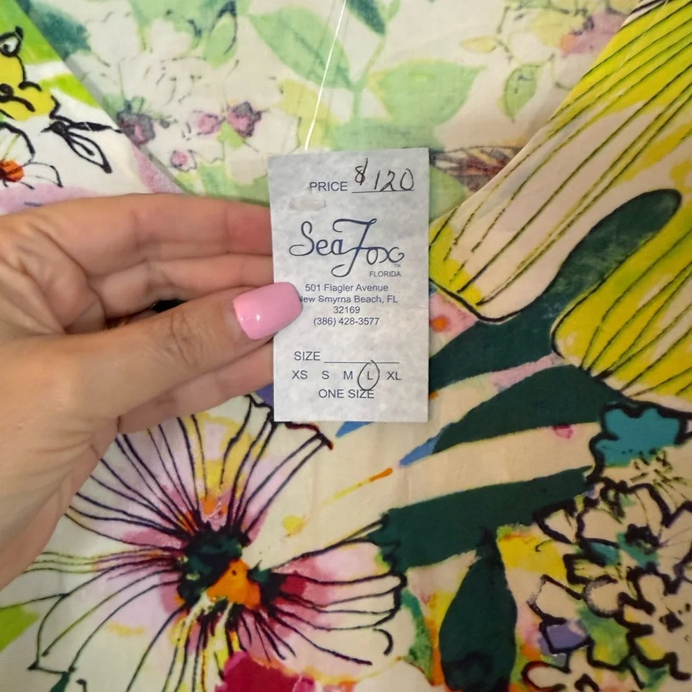 Jams World Multicolored Midi Sundress Flutter Sleeves Scoop Neck - Picture 2 of 4